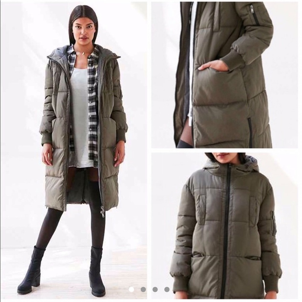 Quilted puffer coat from Urban outfitters